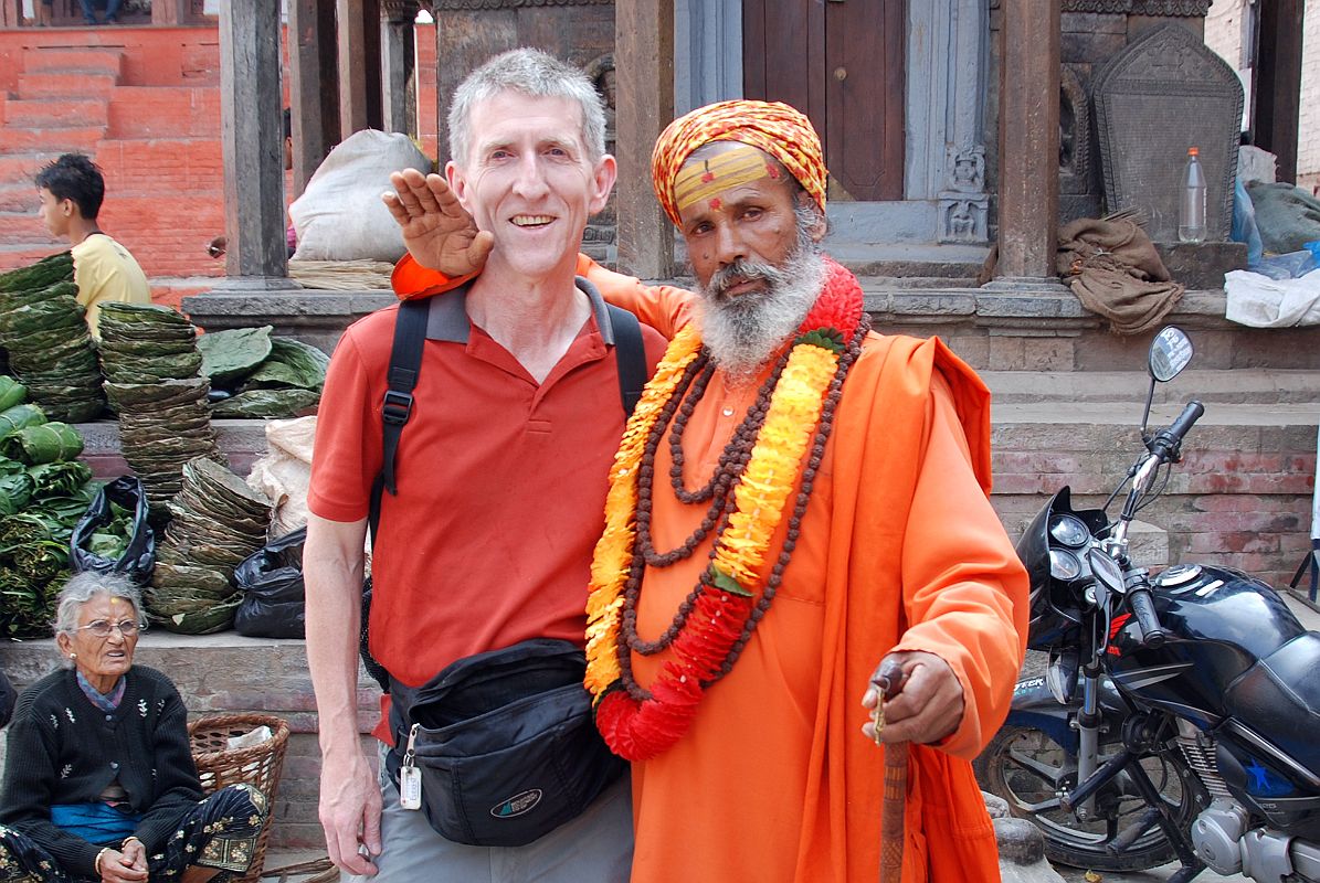 Kathmandu Durbar Square 02 03 Jerome Ryan With Same Sadhu 